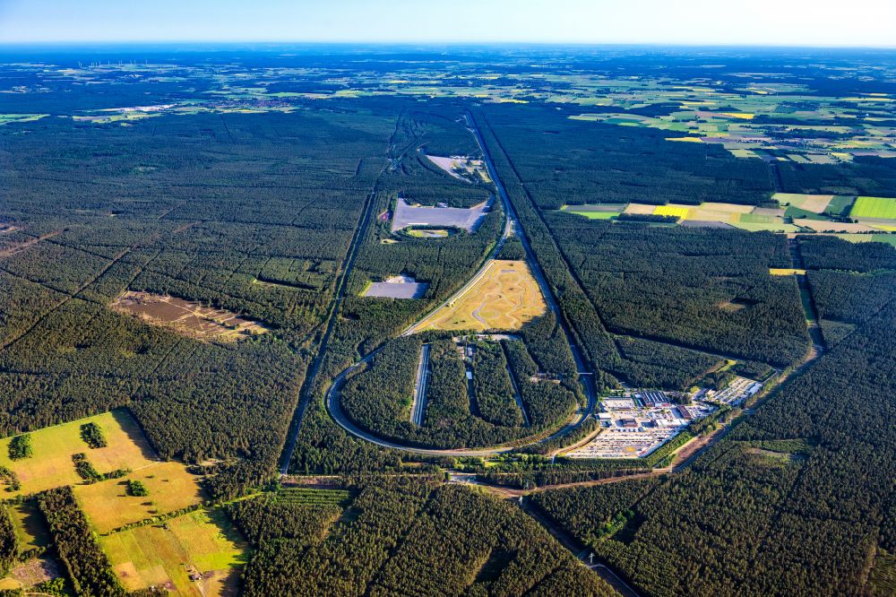 Luftbild Wittingen - Teststrecke und Übungsplatz zur Ausbildung im Fahrsicherheitszentrum in Wittingen im Bundesland Niedersachsen
