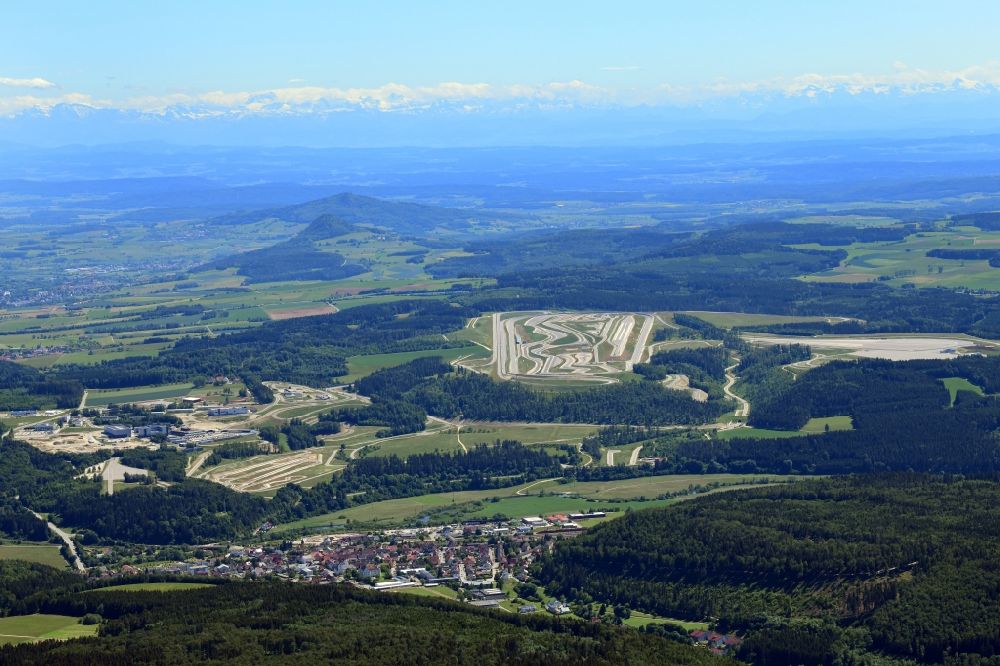 Luftbild Immendingen - Teststrecke des Daimler AG Prüf- und Technologiezentrum in Immendingen im Bundesland Baden-Württemberg, Deutschland