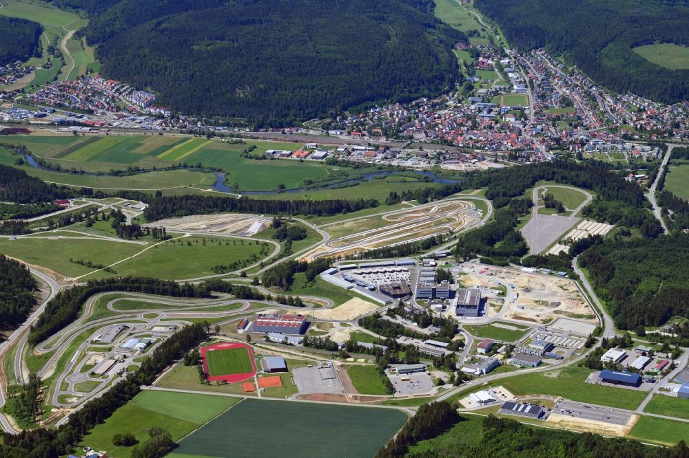 Immendingen aus der Vogelperspektive: Teststrecke des Daimler AG Prüf- und Technologiezentrum in Immendingen im Bundesland Baden-Württemberg, Deutschland