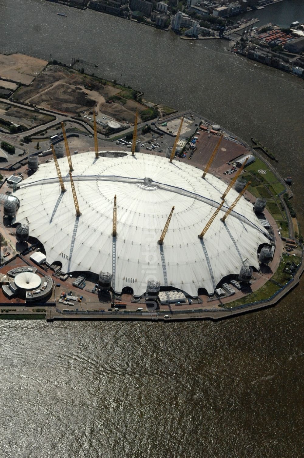 Luftaufnahme London - The O2 Arena London Greenwich ein Austragungsort der Olympischen Spiele 2012