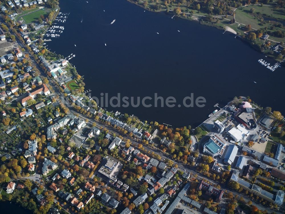 Luftaufnahme Potsdam - Tiefer See in Potsdam im Bundesland Brandenburg