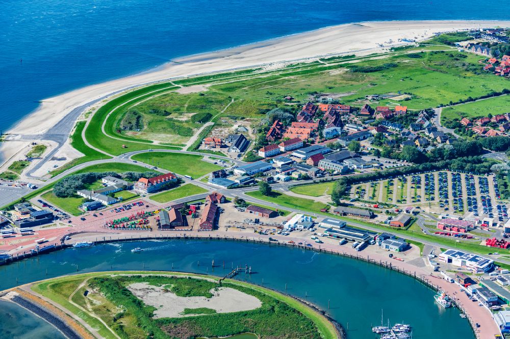 Luftaufnahme Norderney - Tonnenhof auf der Insel Norderney im Bundesland Niedersachsen, Deutschland