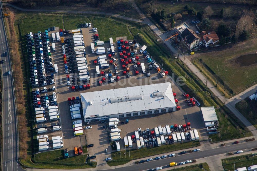 Luftaufnahme Recklinghausen - Truck Store Ruhrgebiet in Recklinghausen im Bundesland Nordrhein-Westfalen, Deutschland