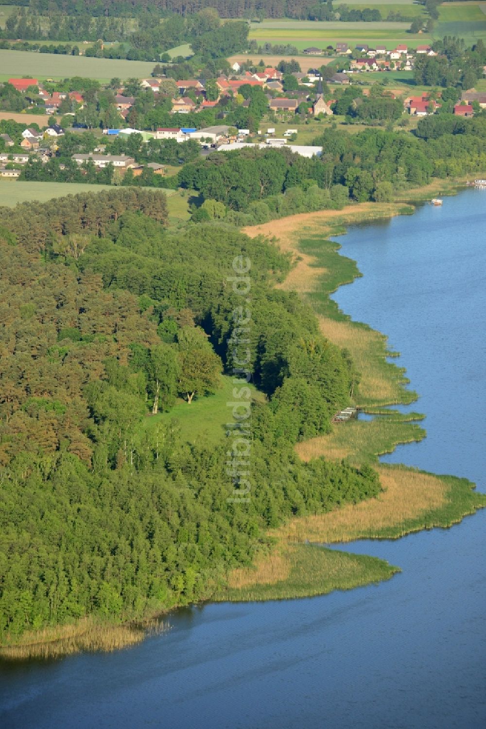 Luftbild Löwenberger Land - Ufer des Dreetzsee in der Gemeinde Löwenberger Land im Bundesland Brandenburg