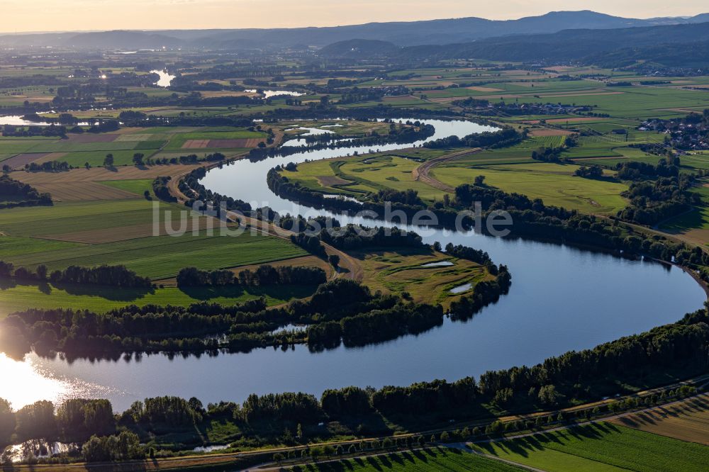 Luftbild Kirchroth - Uferbereiche der Donauschleifen in Kirchroth im Bundesland Bayern, Deutschland