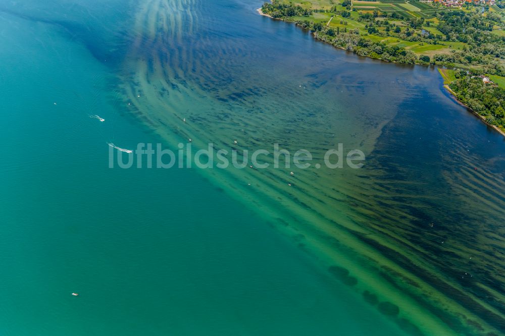 Luftaufnahme 88097 Eriskirch - Uferbereiche entlang der Fluss- Mündung der Schussen in den Bodensee in Eriskirch im Bundesland Baden-Württemberg, Deutschland