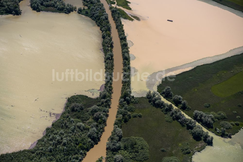 Luftbild Ammersee - Uferbereiche am Flußverlauf der Ammer in Ammersee im Bundesland Bayern, Deutschland