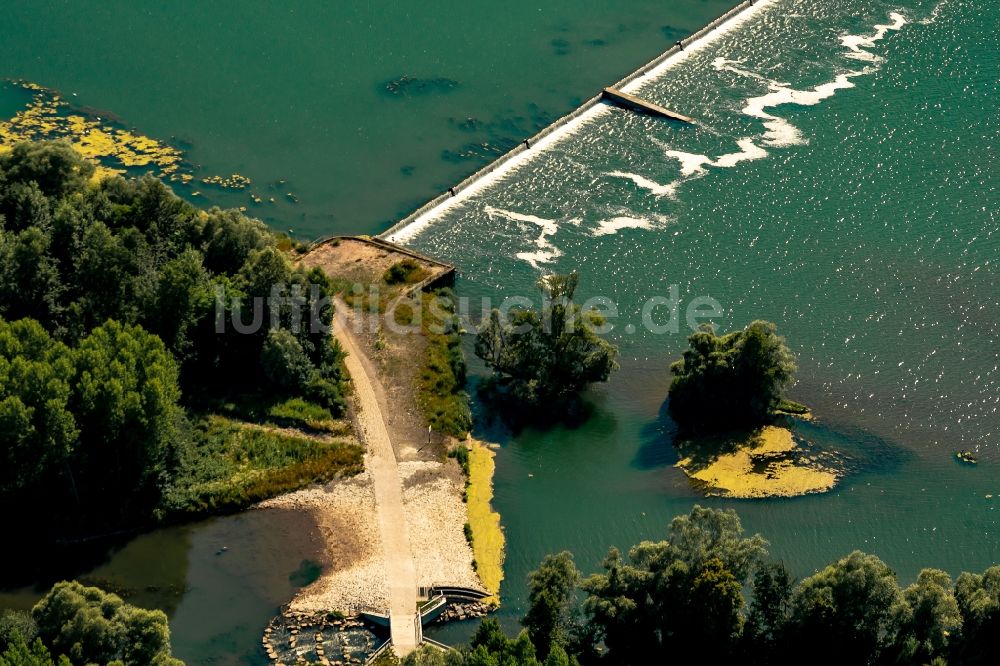 Luftbild Schwanau - Uferbereiche am Flußverlauf Rhein in Schwanau im Bundesland Baden-Württemberg, Deutschland