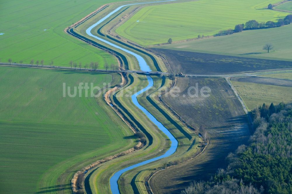 Luftaufnahme Groß Neida - Uferbereiche am Flußverlauf der Wudra in Groß Neida im Bundesland Sachsen, Deutschland