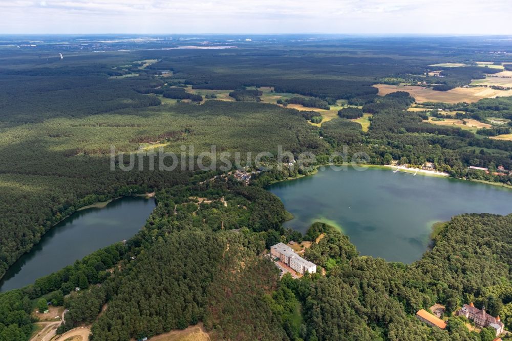Luftbild Biesenthal - Uferbereiche am Großer Wukensee in Biesenthal im Bundesland Brandenburg, Deutschland