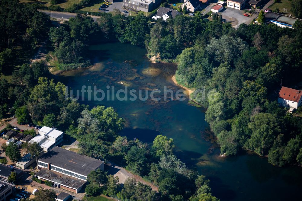 Luftbild Braunschweig - Uferbereiche am Sandstrand des Freibades Bienroder See in Braunschweig im Bundesland Niedersachsen, Deutschland