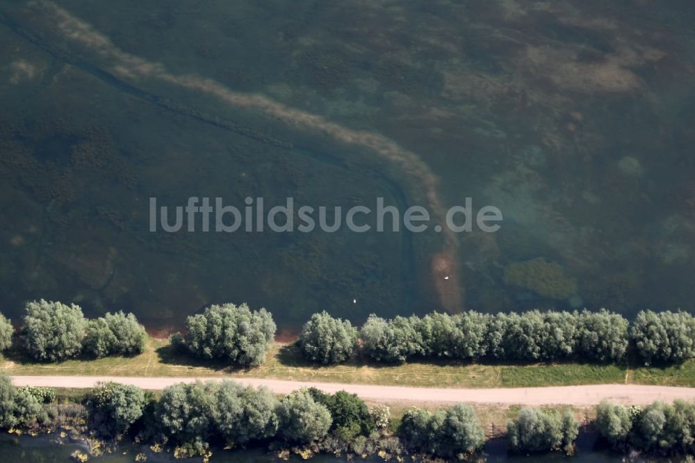 Luftaufnahme Alperstedt - Uferbereiche des Sees Alperstedter See in Alperstedt im Bundesland Thüringen, Deutschland
