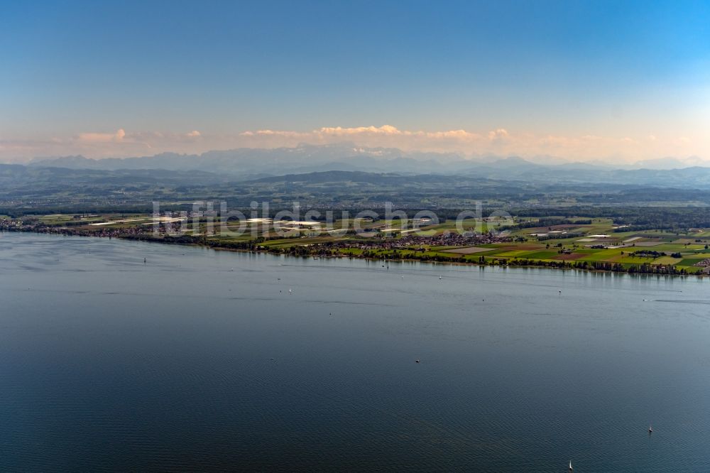 Luftbild Münsterlingen - Uferbereiche des Sees Bodensee bei Münsterlingen im Kanton Thurgau, Schweiz