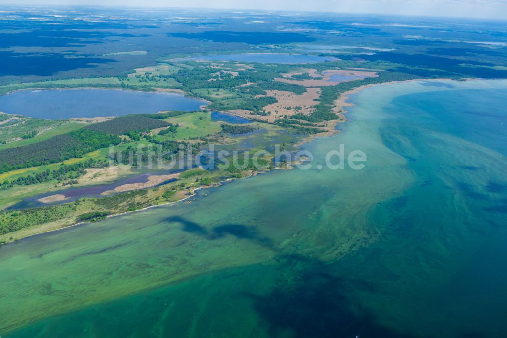 Luftbild Varchentin - Uferbereiche des Sees Müritz in Varchentin im Bundesland Mecklenburg-Vorpommern, Deutschland