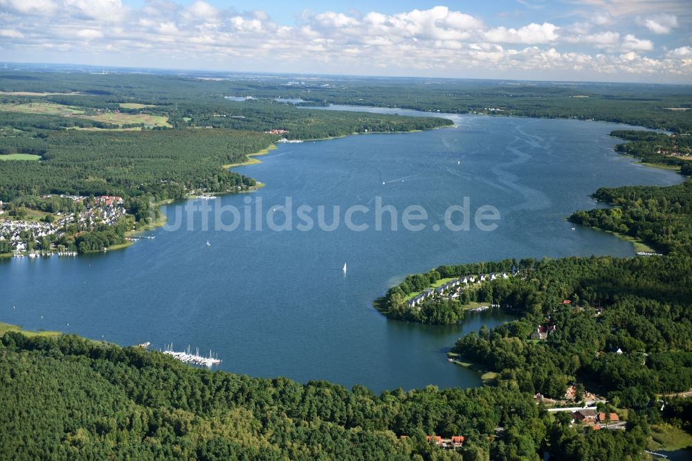 Luftbild Wendisch Rietz - Uferbereiche des Sees Scharmützelsee in Wendisch Rietz im Bundesland Brandenburg