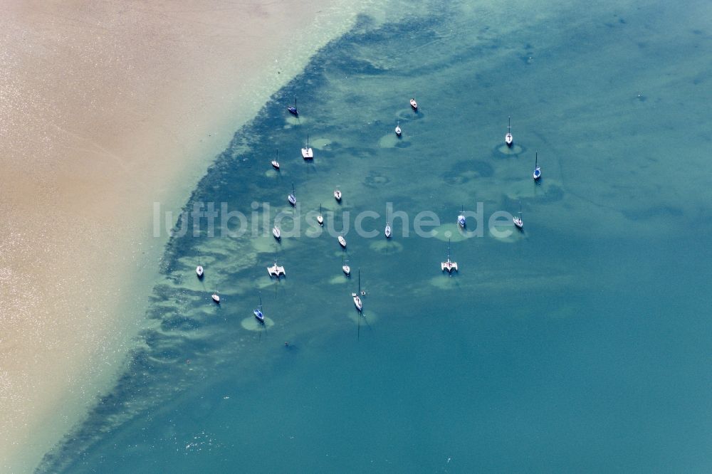 Münsing aus der Vogelperspektive: Uferbereiche des Sees Starnberger See in Münsing im Bundesland Bayern, Deutschland