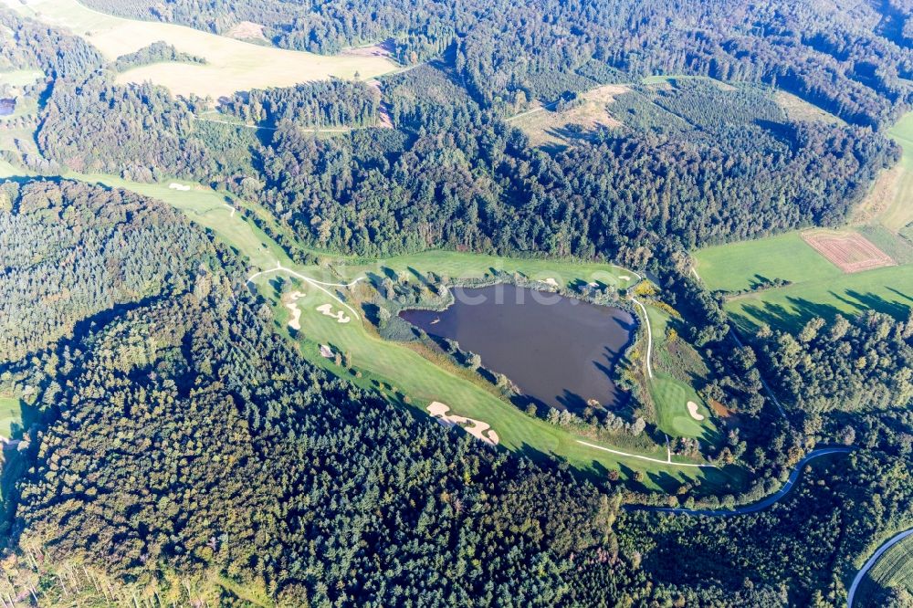 Orsingen-Nenzingen aus der Vogelperspektive: Uferbereiche des Sees Weitennied in Orsingen-Nenzingen im Bundesland Baden-Württemberg, Deutschland