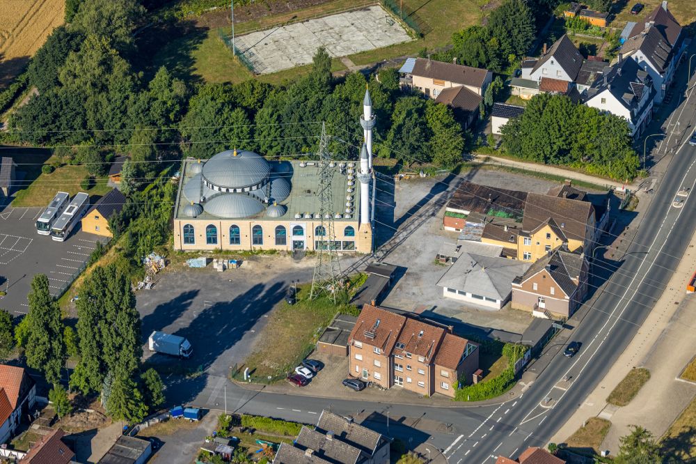 Hamm von oben - Ulu Moschee in Hamm im Bundesland Nordrhein-Westfalen
