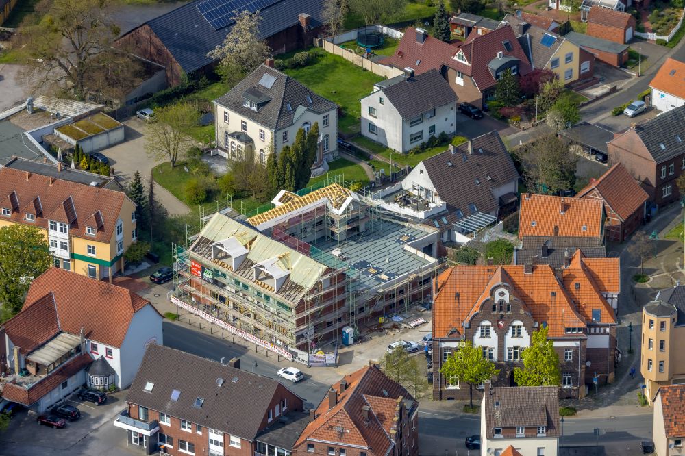 Luftaufnahme Rhynern - Umbau und Ausbau des Altbau- Gebäude in Rhynern im Bundesland Nordrhein-Westfalen, Deutschland