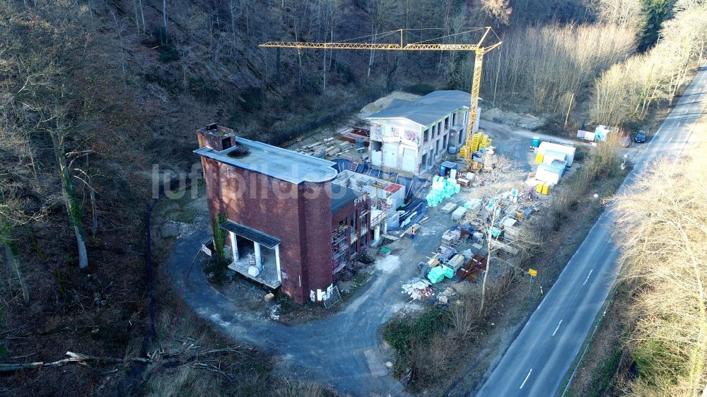 Luftbild Bad Honnef - Umbau der ehemaligen Großwäscherei Mesenholl in Bad Honnef im Bundesland Nordrhein-Westfalen, Deutschland