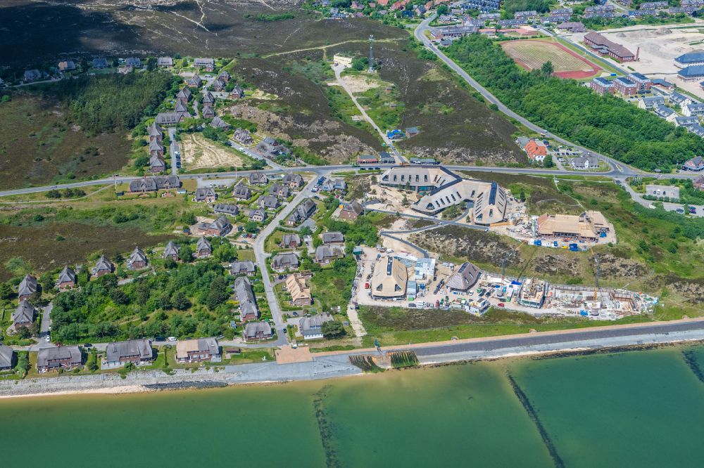 Luftbild List - Umbau der Hotelanlage Lanserhof in List auf der Insel Sylt im Bundesland Schleswig-Holstein, Deutschland