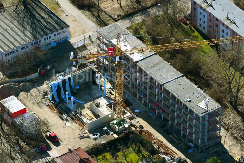 Luftbild Berlin - Umbau und Modernisierung des Schulgebäudes ELISABETH-CHRISTINEN-GRUNDSCHULE in Berlin, Deutschland