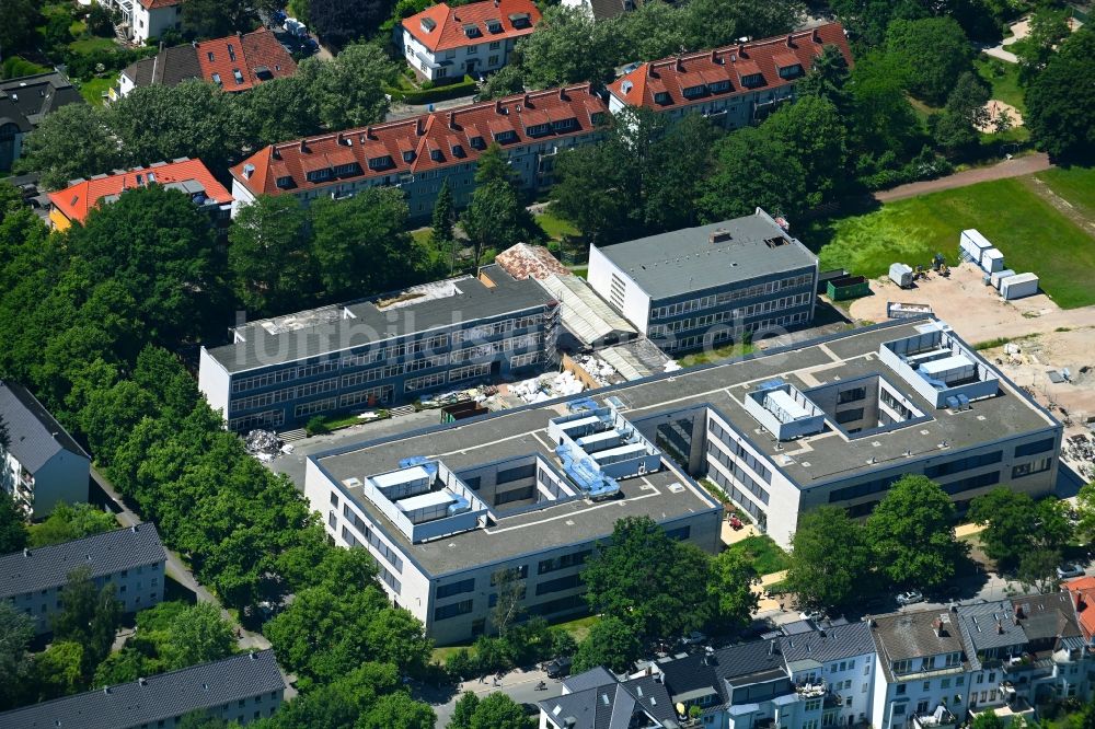 Luftbild Hannover - Umbau und Modernisierung des Schulgebäudes Gymnasium Sophienschule in Hannover im Bundesland Niedersachsen, Deutschland