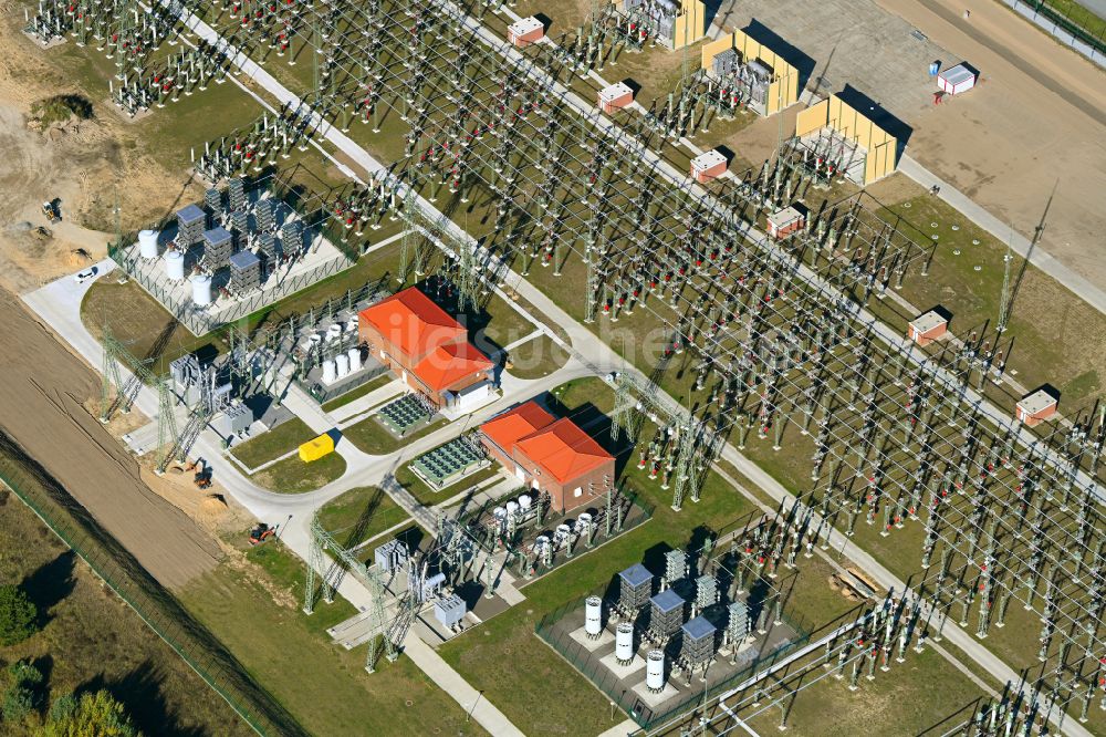 Luftaufnahme Rubenow - Umspannwerk Lubmin in Rubenow im Bundesland Mecklenburg-Vorpommern, Deutschland