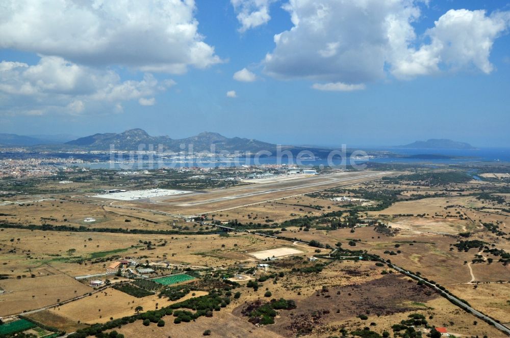 Luftbild Olbia - Unbebaute Flächen in Olbia in der Provinz Olbia-Tempio auf der italienischen Insel Sardinien