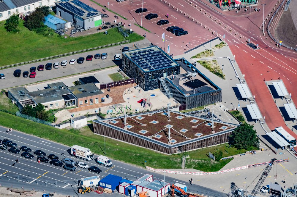 Luftbild Norderney - UNESCO-Weltnaturerbe Wattenmeer-Besucherzentrum Wattwelten auf Norderney im Bundesland Niedersachsen, Deutschland
