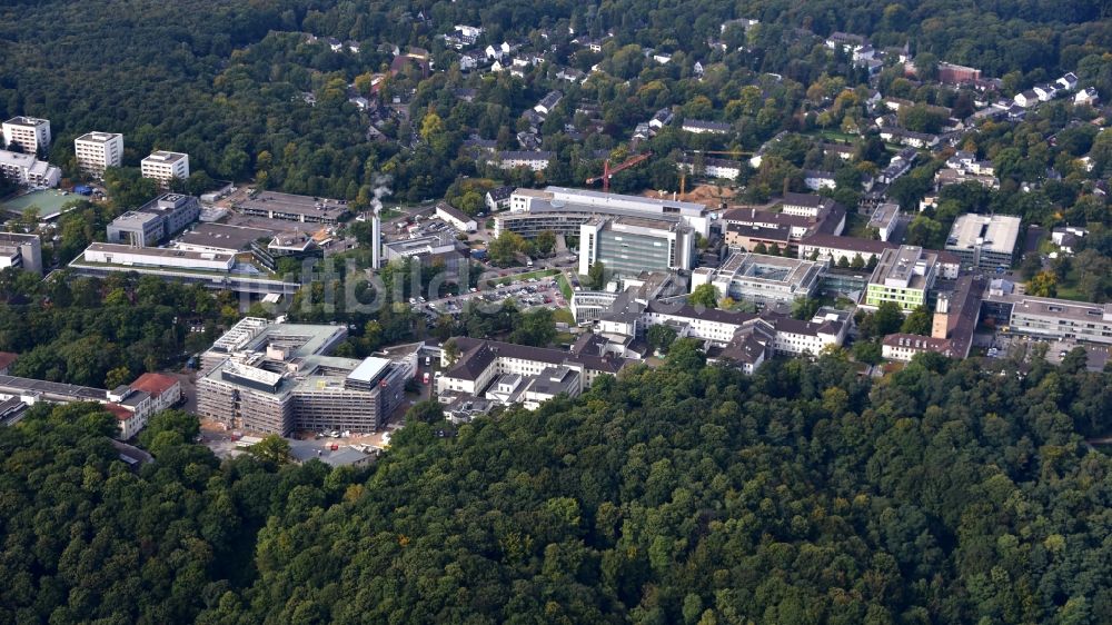 Bonn aus der Vogelperspektive: Universitätsklinikum Bonn auf dem Venusberg in Bonn im Bundesland Nordrhein-Westfalen, Deutschland