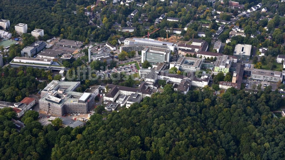 Bonn von oben - Universitätsklinikum Bonn auf dem Venusberg in Bonn im Bundesland Nordrhein-Westfalen, Deutschland