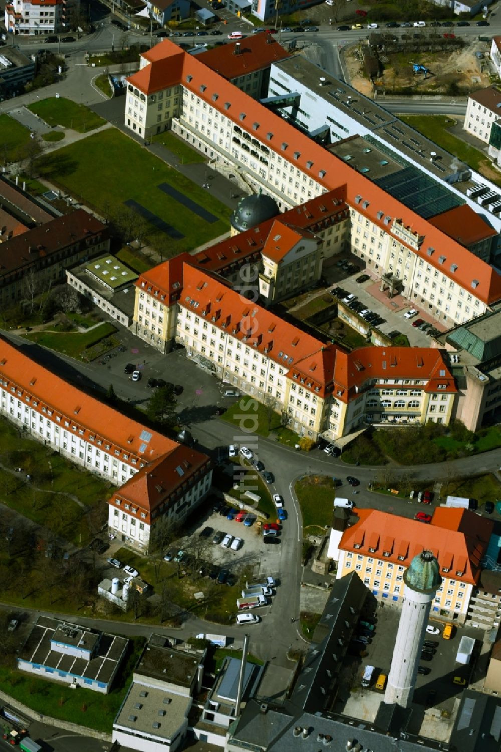 Würzburg von oben - Universitätsklinikum UKW in Würzburg im Bundesland Bayern, Deutschland