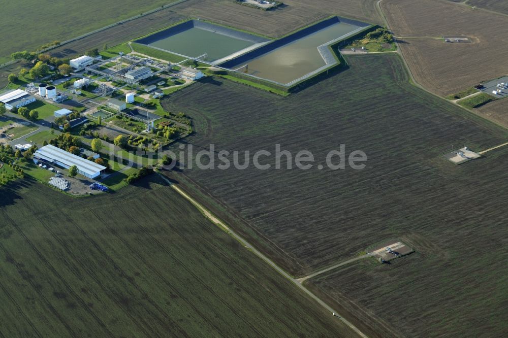 Teutschenthal aus der Vogelperspektive: Unterirdisches Gas- Speicherfeld der Vng-verbundnetz Gas AG in Teutschenthal im Bundesland Sachsen-Anhalt