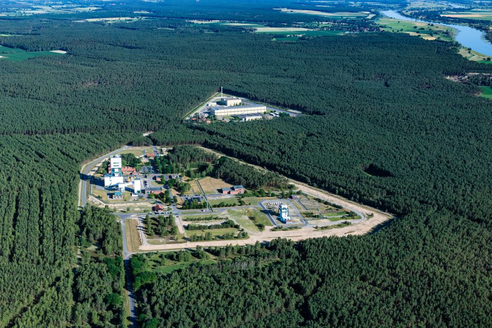 Luftbild Gorleben - Unterirdisches Lager für radioaktive Abfälle in Gorleben im Bundesland Niedersachsen, Deutschland