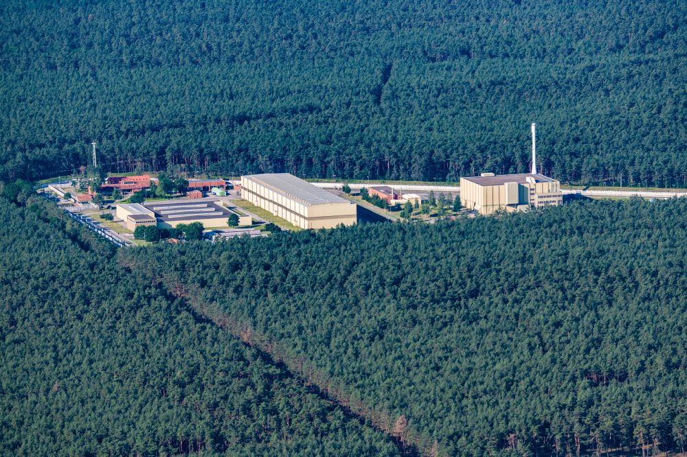 Gorleben von oben - Unterirdisches Lager für radioaktive Abfälle in Gorleben im Bundesland Niedersachsen, Deutschland