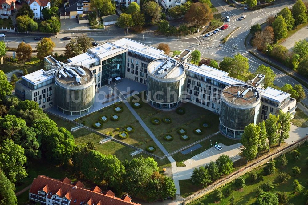 Luftaufnahme Helmstedt - Unternehmen- Verwaltungsgebäude der Avacon in Helmstedt im Bundesland Niedersachsen, Deutschland