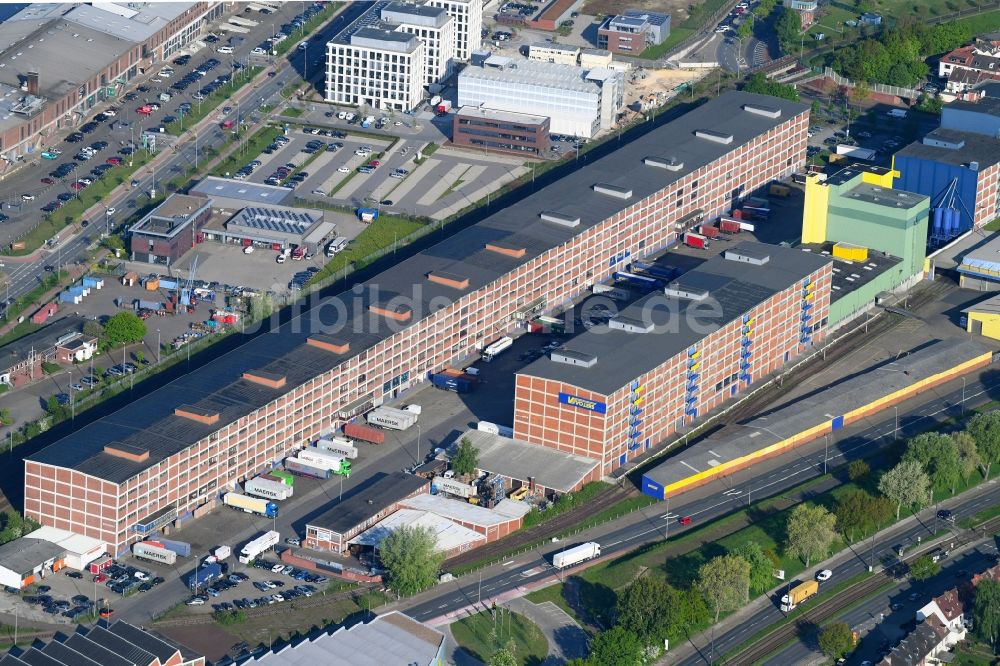 Bremen von oben - Unternehmen- Verwaltungsgebäude der Berthold Vollers GmbH in Bremen, Deutschland