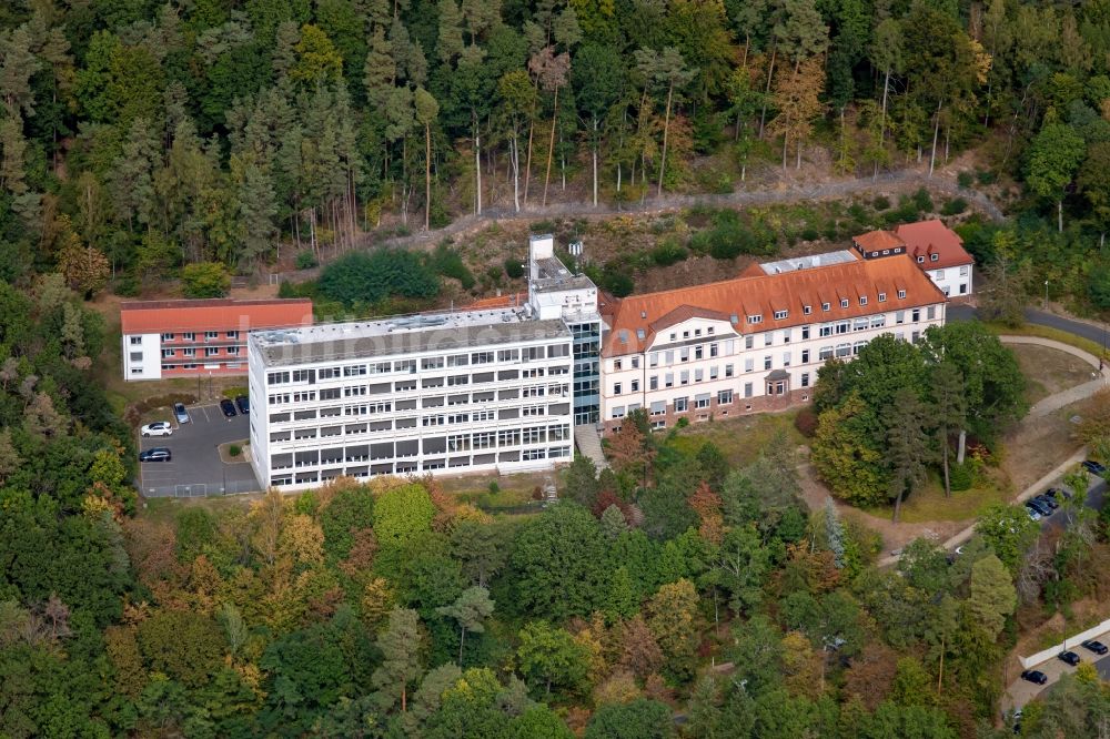 Luftaufnahme Lohr am Main - Unternehmen- Verwaltungsgebäude der Bosch Rexroth AG in Lohr am Main im Bundesland Bayern, Deutschland