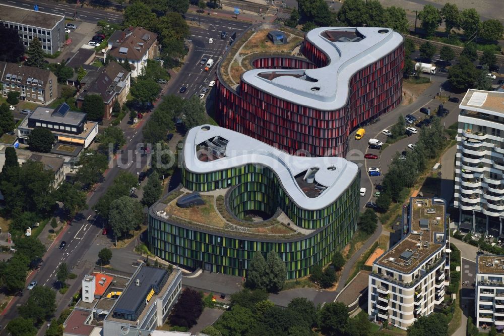 Köln aus der Vogelperspektive: Unternehmen- Verwaltungsgebäude der HEUBECK AG in Köln im Bundesland Nordrhein-Westfalen, Deutschland