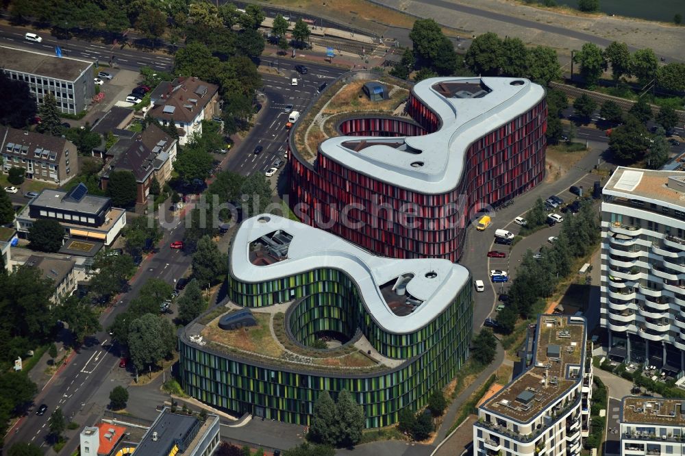 Luftbild Köln - Unternehmen- Verwaltungsgebäude der HEUBECK AG in Köln im Bundesland Nordrhein-Westfalen, Deutschland