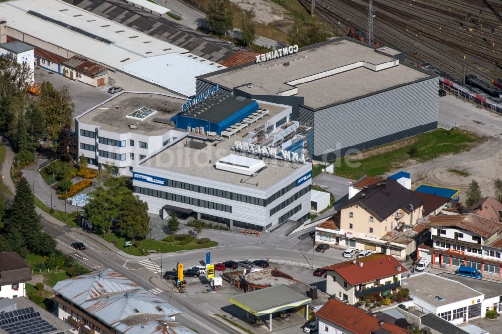 Luftbild Kufstein - Unternehmen- Verwaltungsgebäude LKW WALTER Internationale Transportorganisation AG in Kufstein in Tirol, Österreich