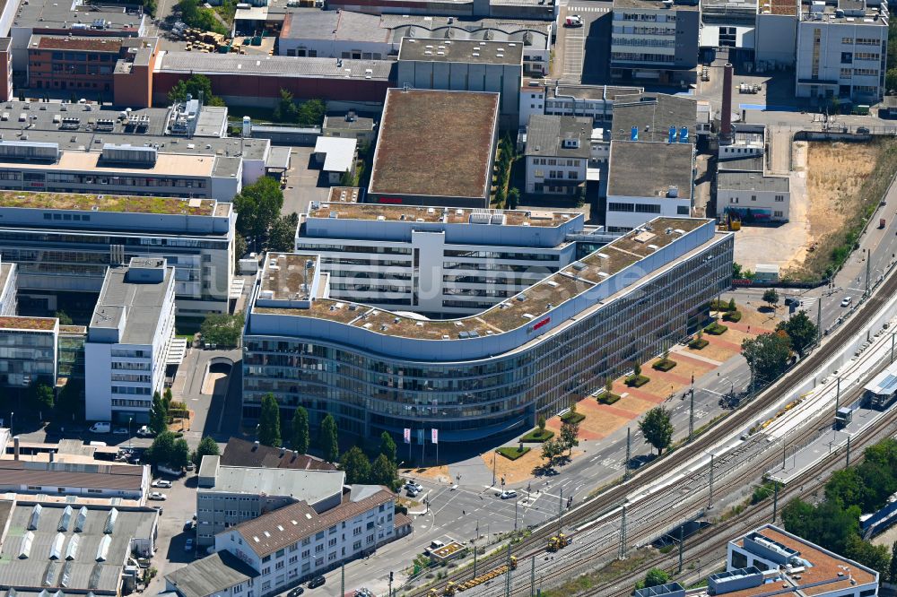 Stuttgart von oben - Unternehmen- Verwaltungsgebäude der Robert-Bosch GmbH in Stuttgart im Bundesland Baden-Württemberg, Deutschland