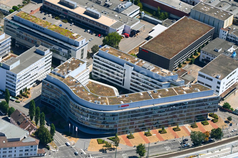 Luftbild Stuttgart - Unternehmen- Verwaltungsgebäude der Robert-Bosch GmbH in Stuttgart im Bundesland Baden-Württemberg, Deutschland