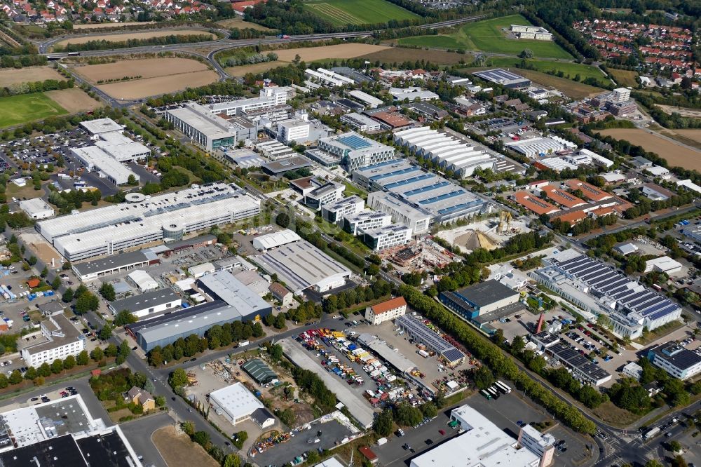 Luftaufnahme Göttingen - Unternehmen- Verwaltungsgebäude der Sartorius AG in Göttingen im Bundesland Niedersachsen, Deutschland