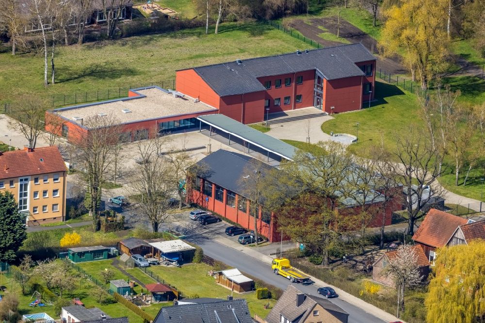 Luftaufnahme Hamm - Unternehmen- Verwaltungsgebäude Stadtteilbüro Hamm/LOS Projekt in Hamm im Bundesland Nordrhein-Westfalen, Deutschland