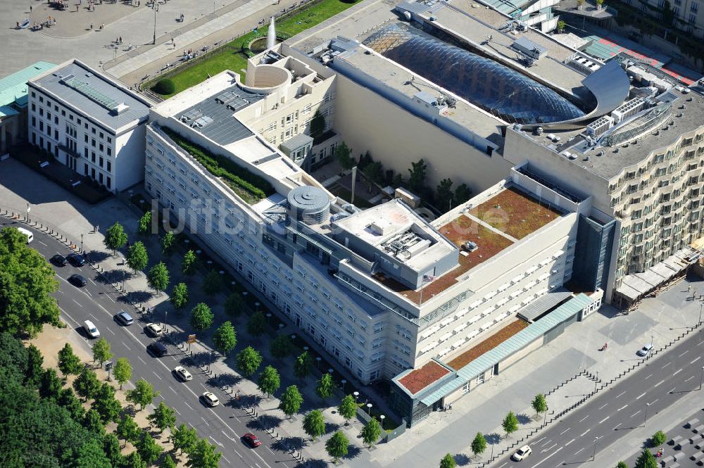 Luftbild Berlin Mitte - US-Botschaft in Berlin-Mitte