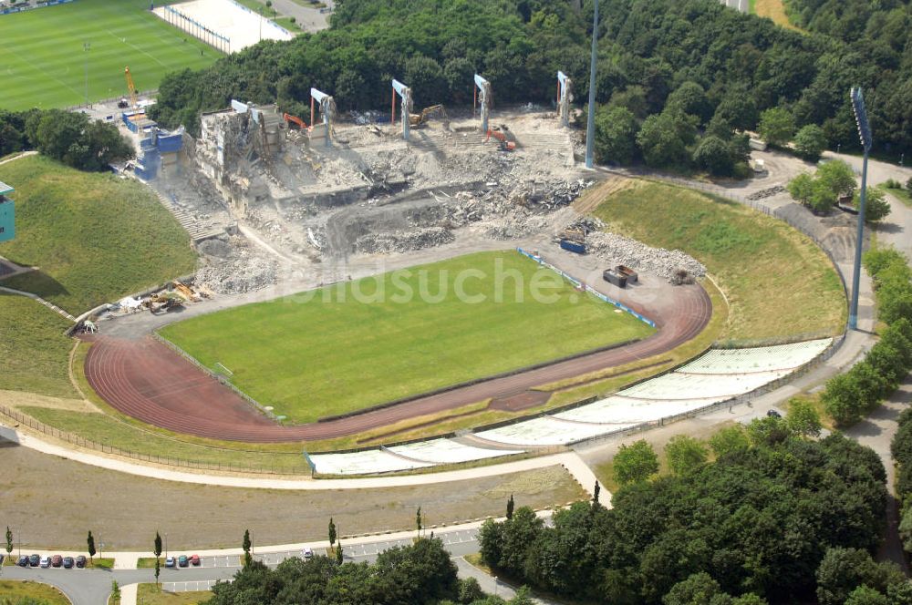 GELSENKIRCHEN aus der Vogelperspektive: Veltins-Arena (bis 2005 Arena AufSchalke) in Gelsenkirchen