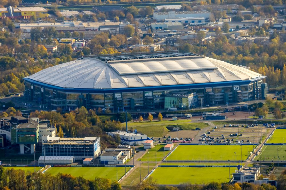 Luftbild Gelsenkirchen - Veltins Arena in Gelsenkirchen im Bundesland Nordrhein-Westfalen, Deutschland