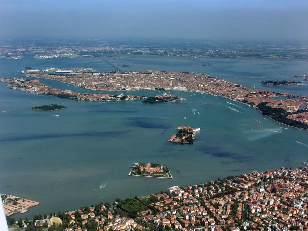 Venedig aus der Vogelperspektive: Venedig und Lagune